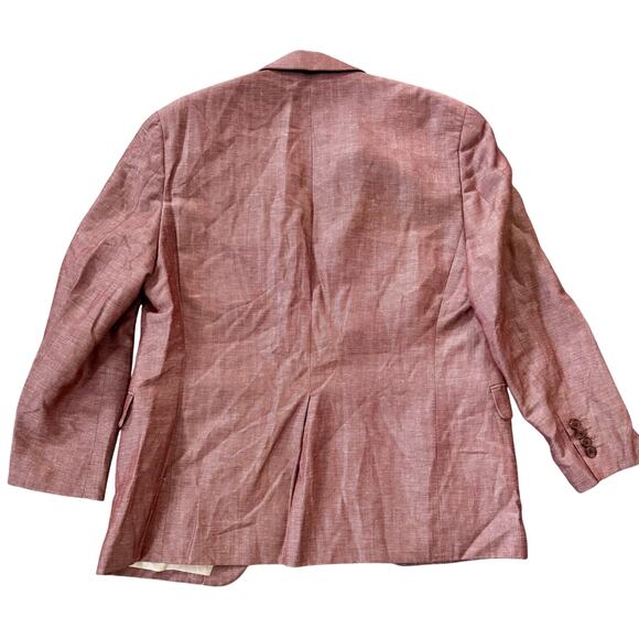Ralph Lauren Linen Blend Men's Sport Coat Blazer Heather Red Size 38 S - Picture 2 of 8